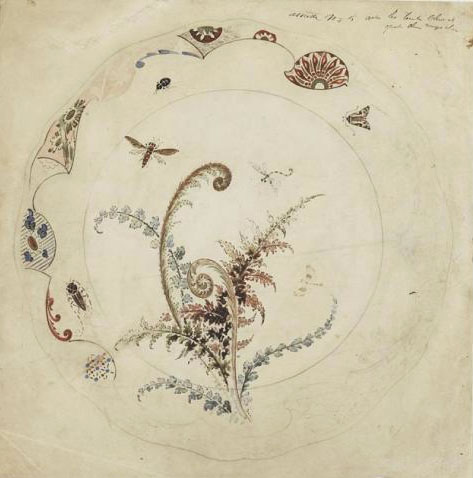 Gallé plate design